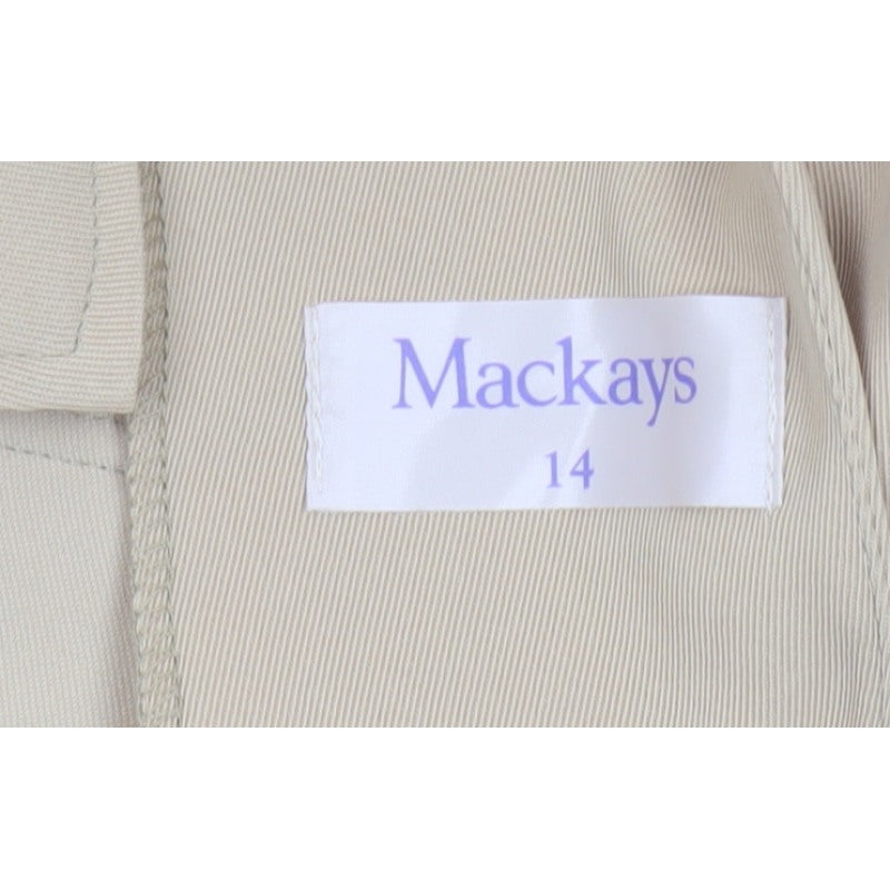 Additional view of Mackays Women’s Beige UK 14 Longline Tailored Blazer Jacket