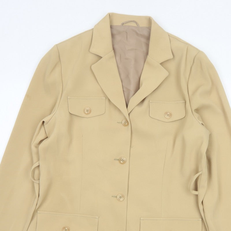 Additional view of Mackays Women’s Beige UK 14 Longline Tailored Blazer Jacket