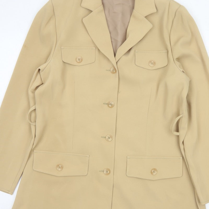 Additional view of Mackays Women’s Beige UK 14 Longline Tailored Blazer Jacket
