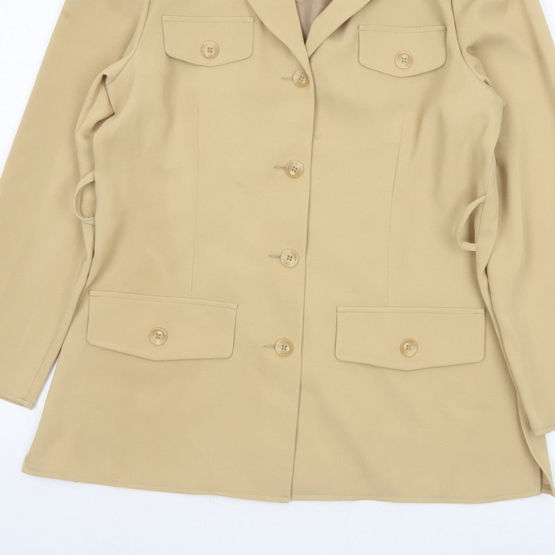 Additional view of Mackays Women’s Beige UK 14 Longline Tailored Blazer Jacket