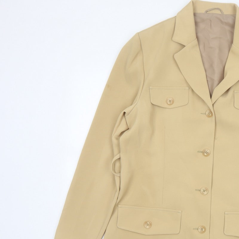 Additional view of Mackays Women’s Beige UK 14 Longline Tailored Blazer Jacket