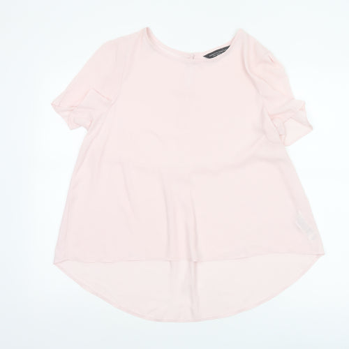 Dorothy Perkins Women’s Pink UK 14 Tunic Blouse Flutter Sleeves
