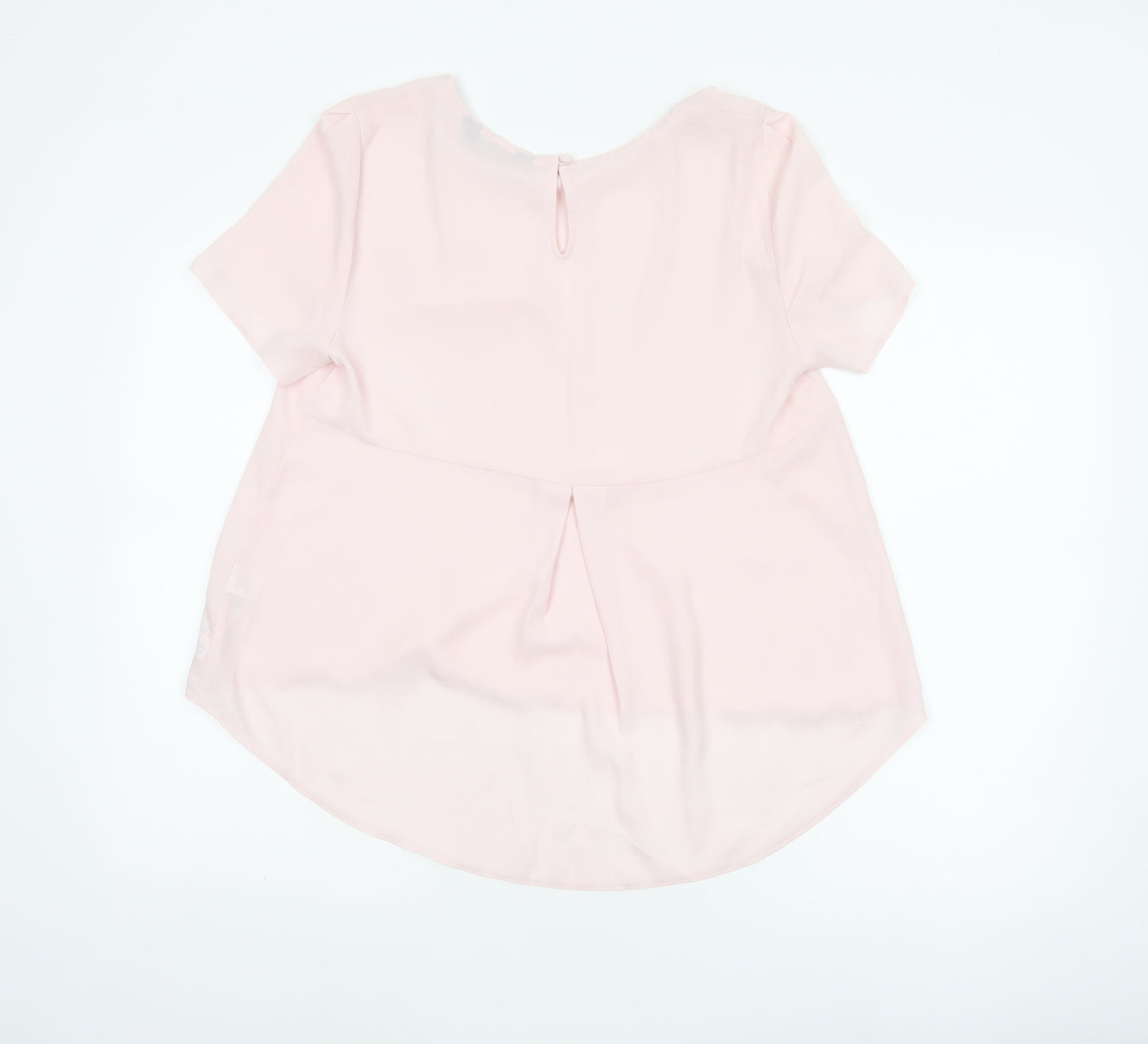 Dorothy Perkins Women’s Pink UK 14 Tunic Blouse Flutter Sleeves