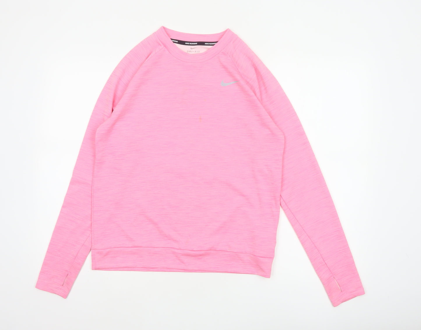 Nike Women’s Pink S Dri-FIT Running Long Sleeve Pullover Top
