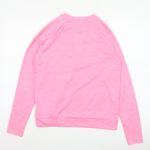 Nike Women’s Pink S Dri-FIT Running Long Sleeve Pullover Top