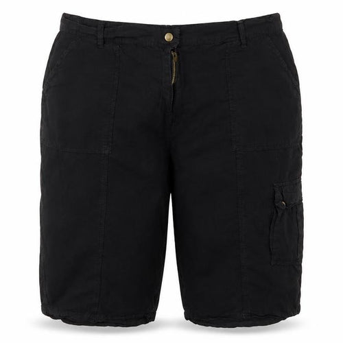 labelBe Women’s Black UK 22 Cotton Cargo Shorts Pockets