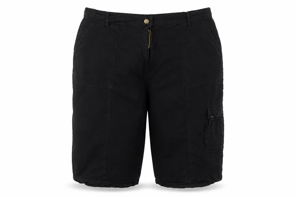 labelBe Women’s Black UK 22 Cotton Cargo Shorts Pockets