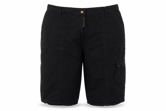 labelBe Women’s Black UK 22 Cotton Cargo Shorts Pockets