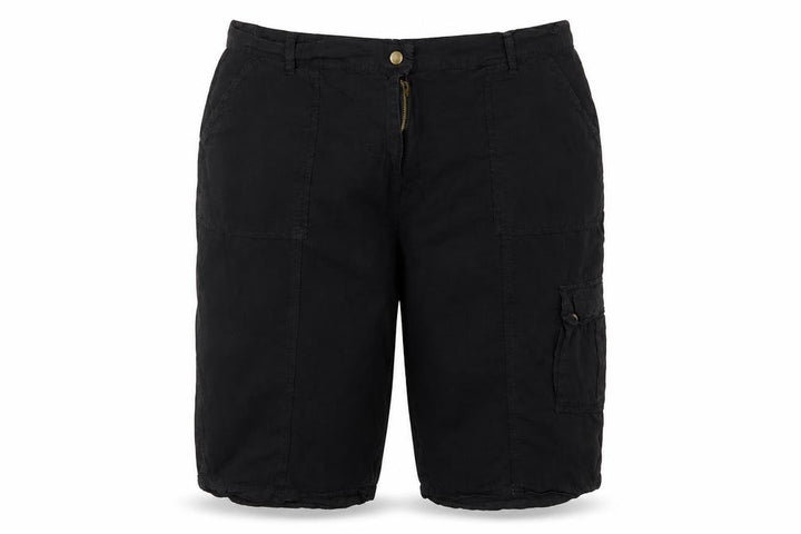 labelBe Women’s Black UK 22 Cotton Cargo Shorts Pockets
