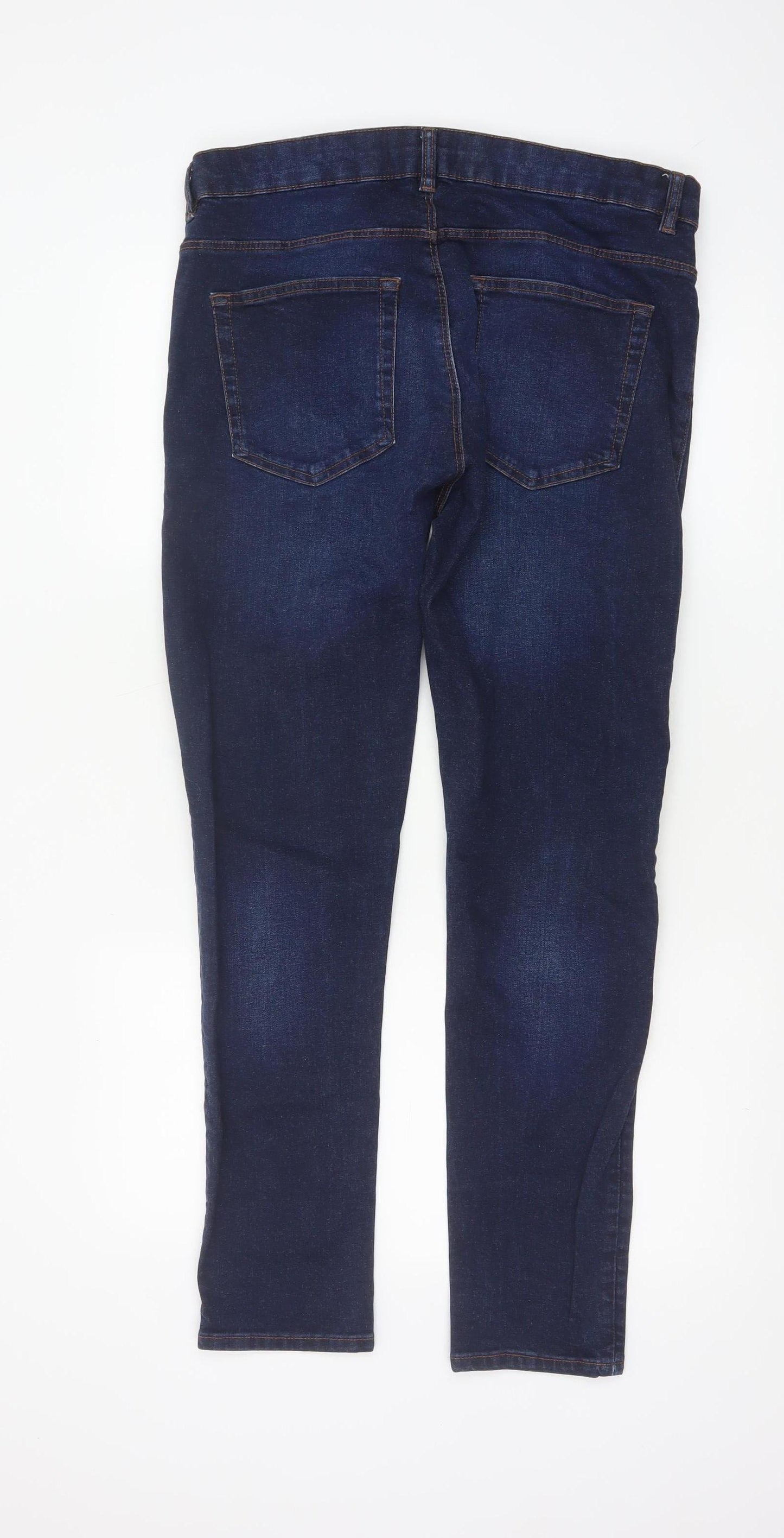 Easy Denim Men's Blue W34 L30 Super Skinny Stretch Jeans
