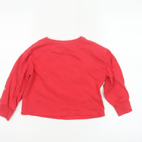Next Girls Red 5 Years Minnie Mouse Sequin Long Sleeve T-Shirt