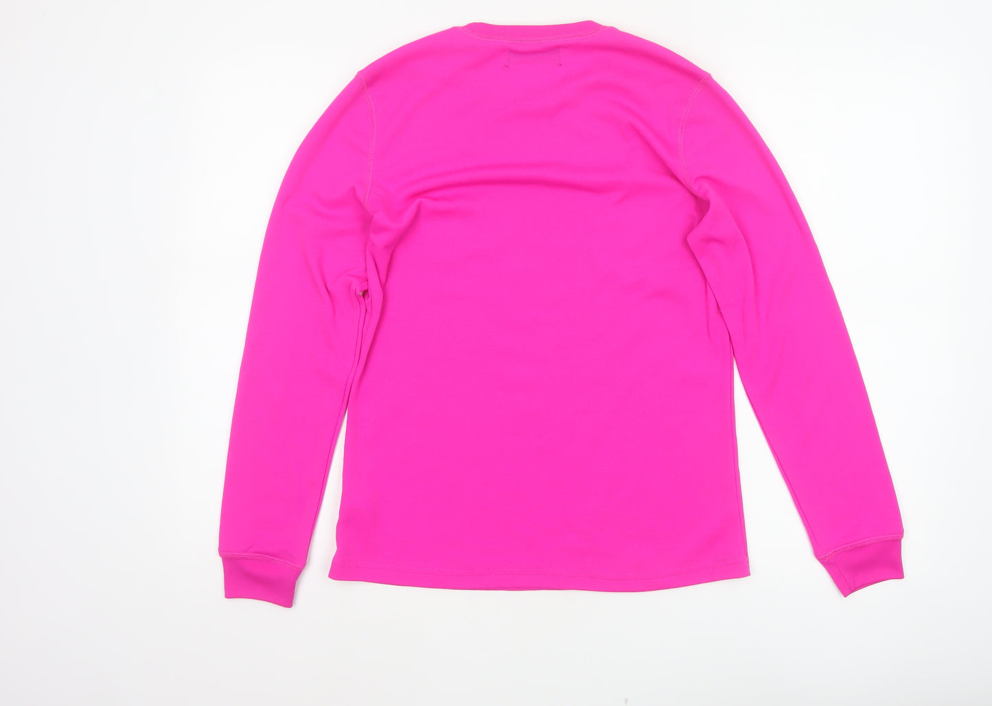 Campri Women’s Pink UK 12 Basic Long Sleeve Sports Base Layer Top