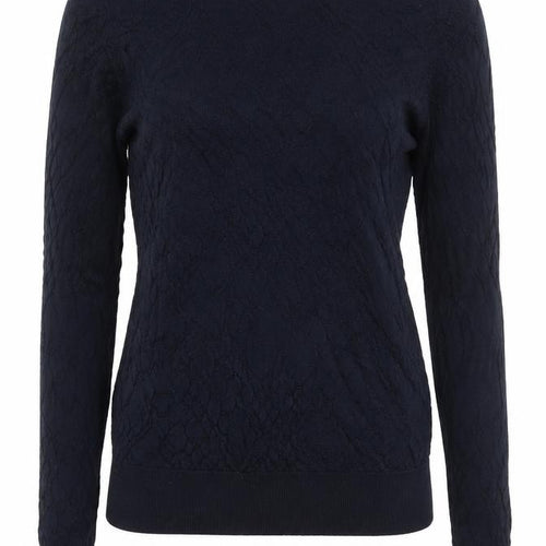 Marks and Spencer Women's Blue UK 6 Cable Knit Crew Neck Jumper
