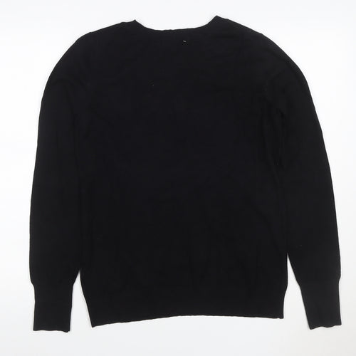 Express Women’s Black L Rhinestone Crew Neck Knit Jumper
