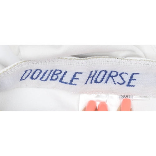 Double Horse Women White Size 30 Snow Pants Ski Trousers Pockets