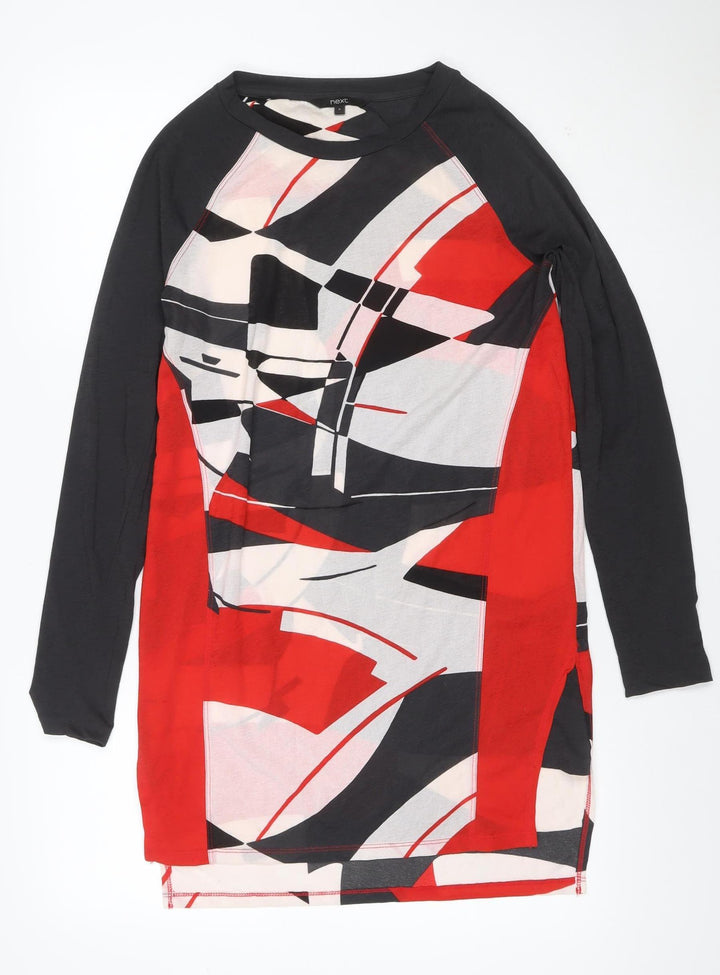 Next Women’s Multicoloured UK 8 Geometric Long Sleeve Shift Dress