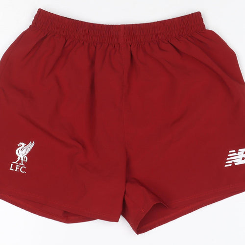 New Balance Boys Red 6-7 Years Athletic Liverpool FC Football Shorts
