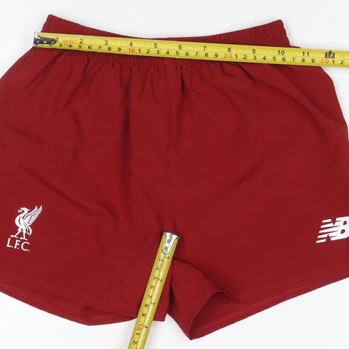 New Balance Boys Red 6-7 Years Athletic Liverpool FC Football Shorts