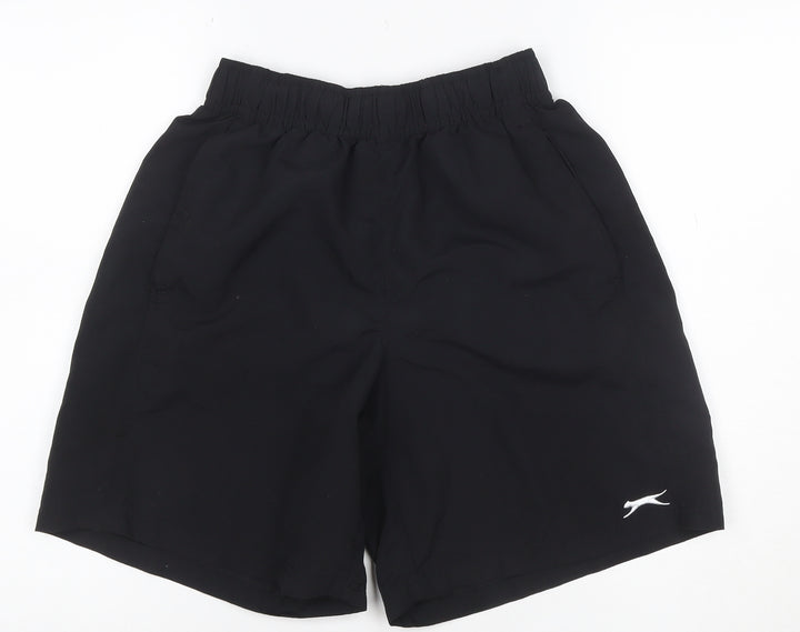 Slazenger Men’s Black S Athletic Mesh Lined Training Shorts
