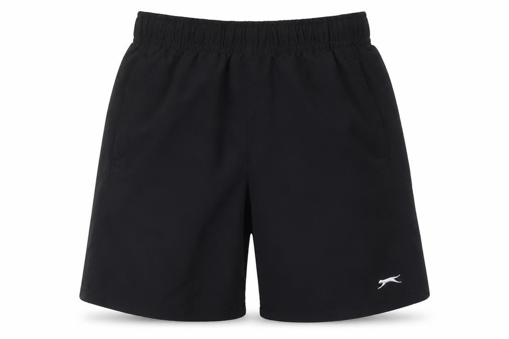 Front view of Slazenger Men’s Black S Athletic Mesh Lined Training Shorts