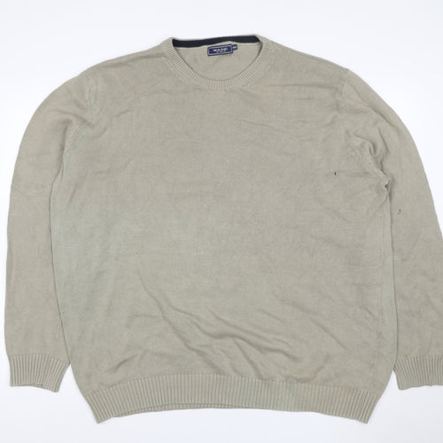 Maine New England Men’s Beige 3XL Cotton Crew Neck Pullover Jumper