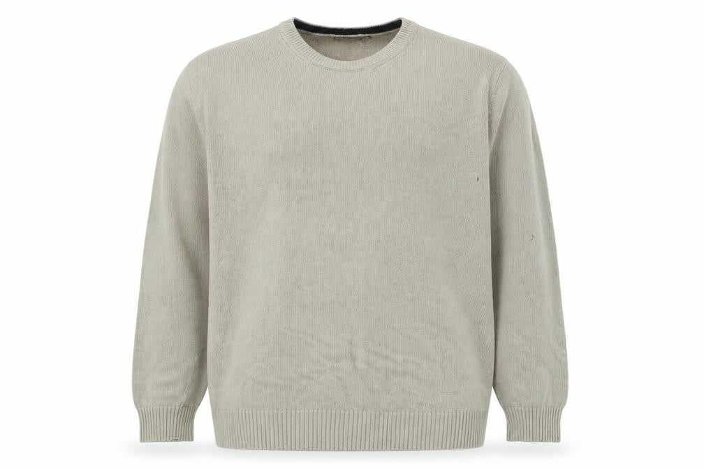 Maine New England Men’s Beige 3XL Cotton Crew Neck Pullover Jumper