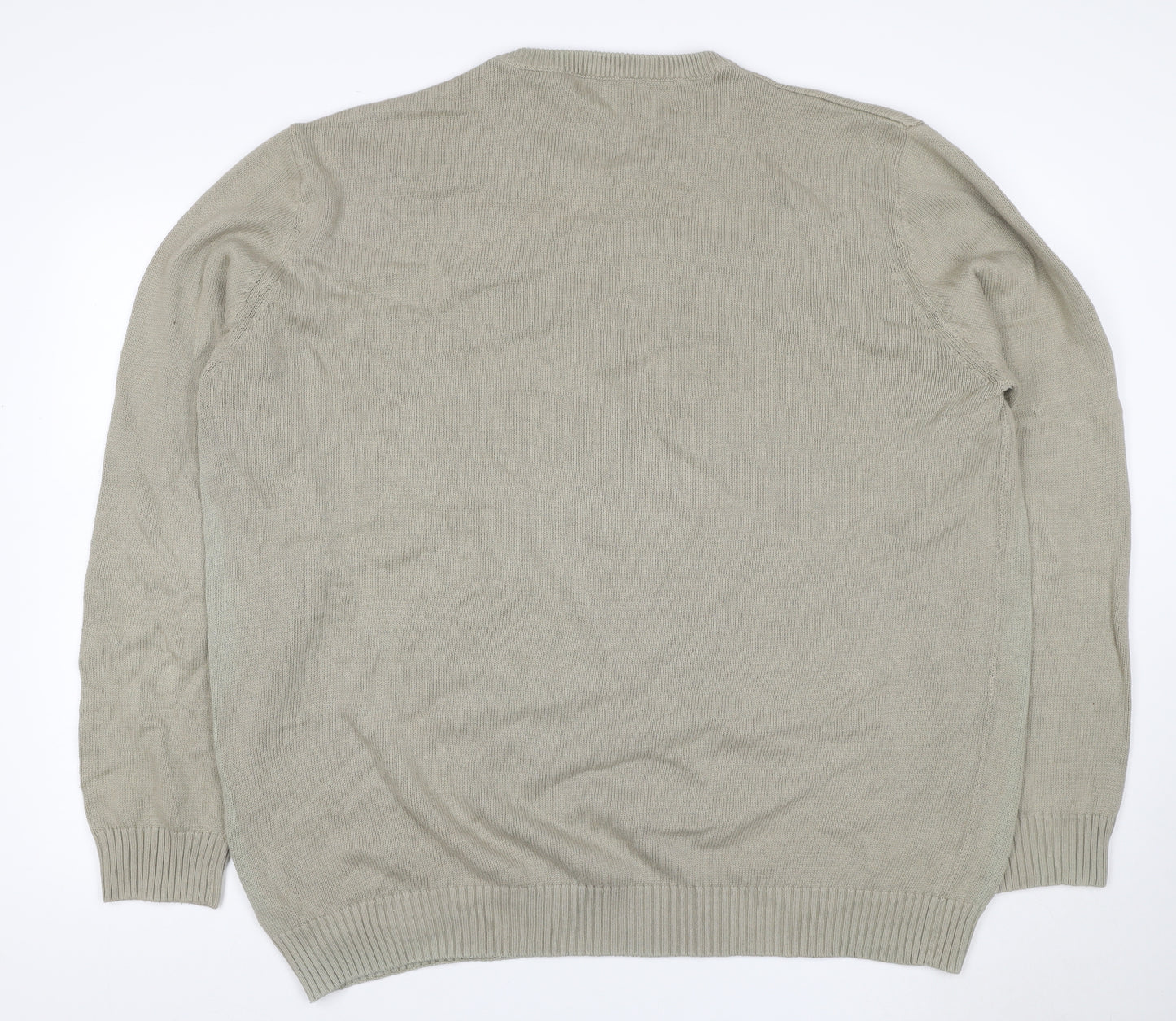 Maine New England Men’s Beige 3XL Cotton Crew Neck Pullover Jumper