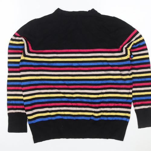 M&Co Petite Women’s Multicoloured Striped Knit Jumper UK 14
