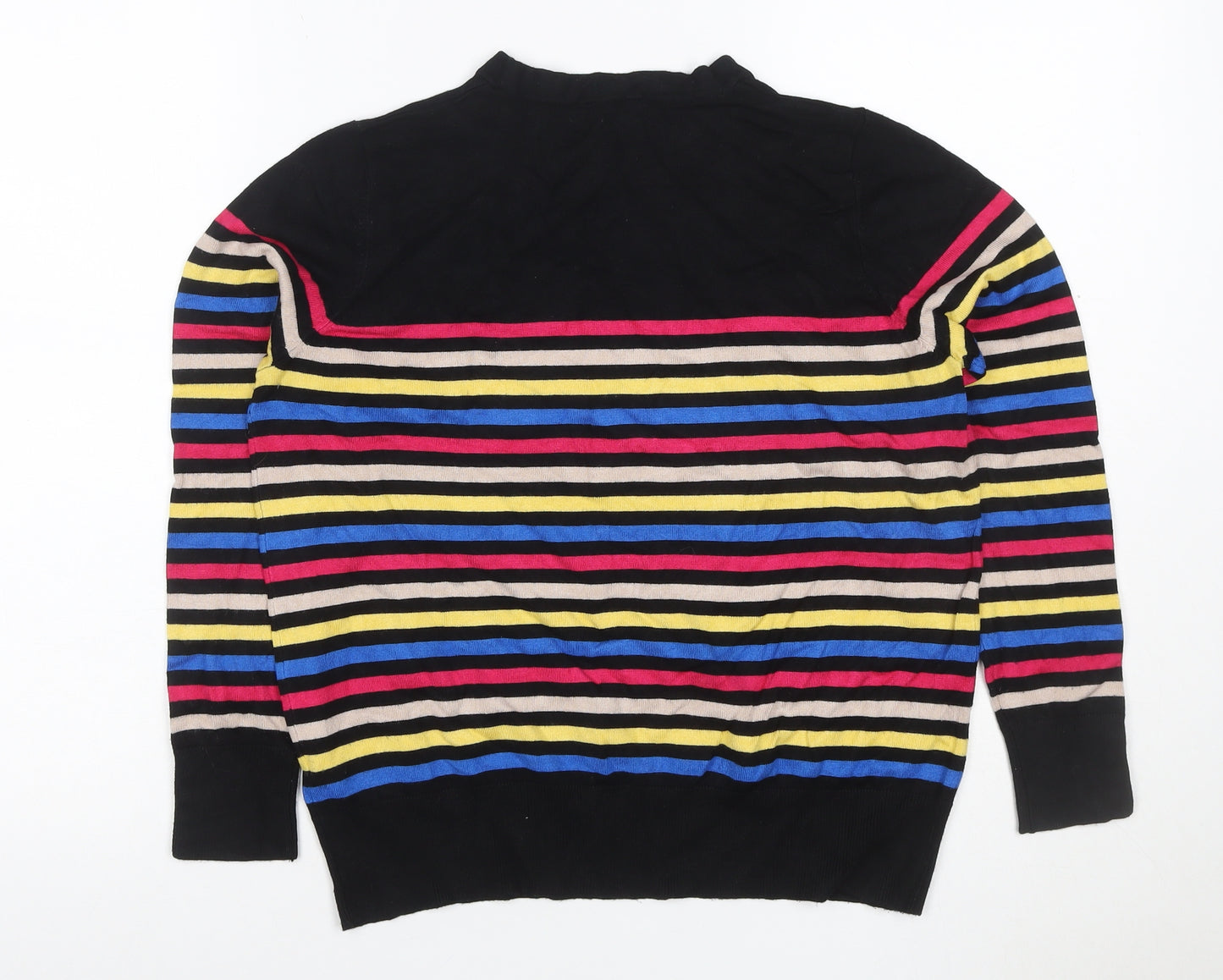 M&Co Petite Women’s Multicoloured Striped Knit Jumper UK 14