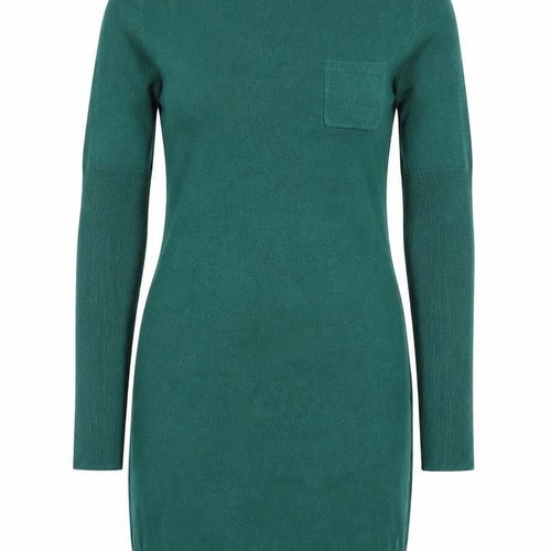 Dorothy Perkins Women Green UK 10 Knit Jumper Dress Pocket