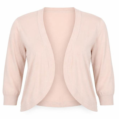 Debenhams Collection Women’s Pink Size 16 Open Knit Cardigan 3/4 Sleeve