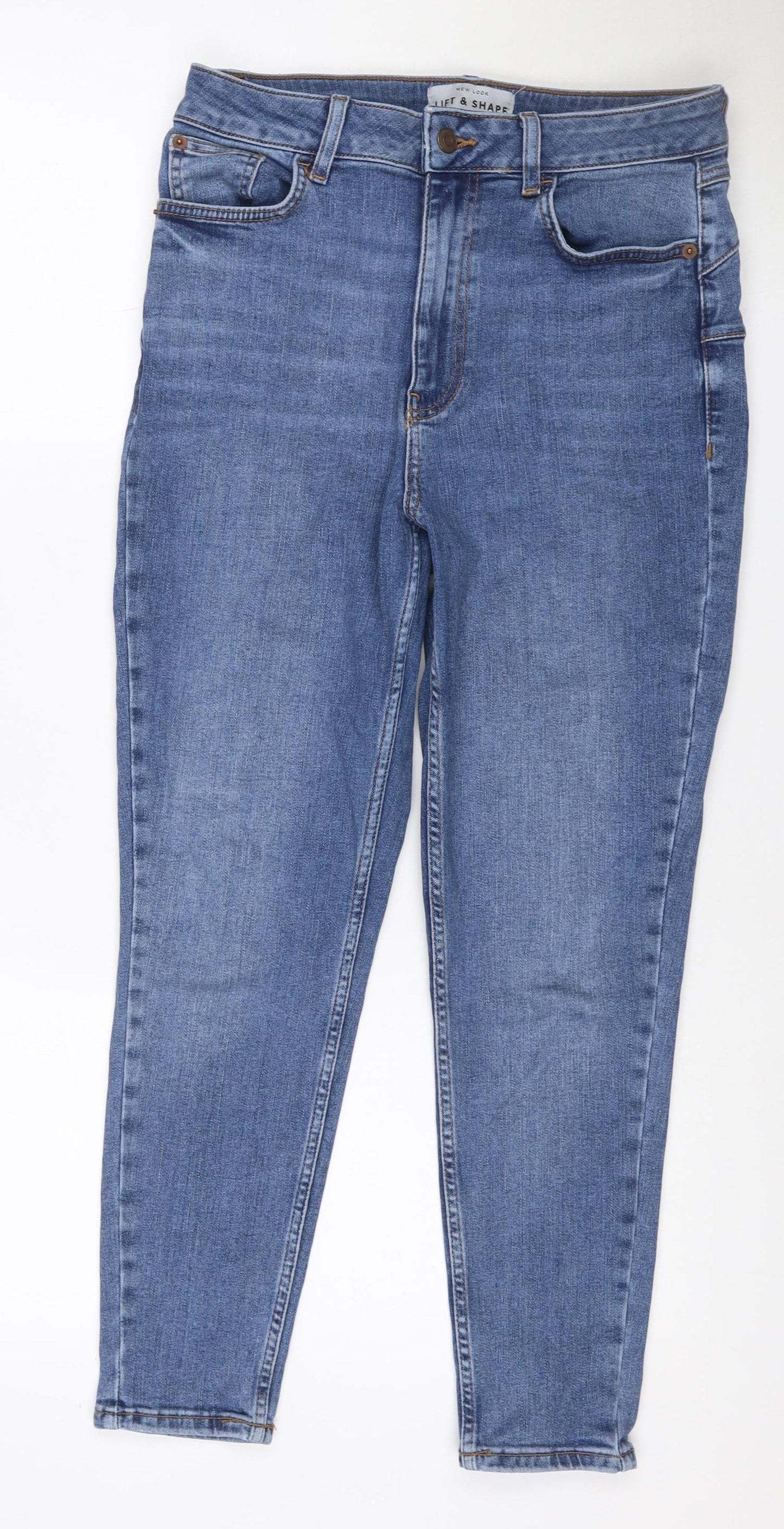 New Look Women’s Blue UK 12 Lift & Shape Skinny Stretch Jeans