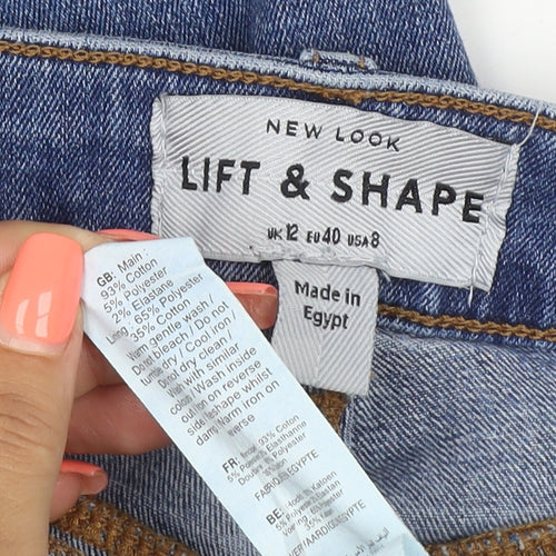 New Look Women’s Blue UK 12 Lift & Shape Skinny Stretch Jeans