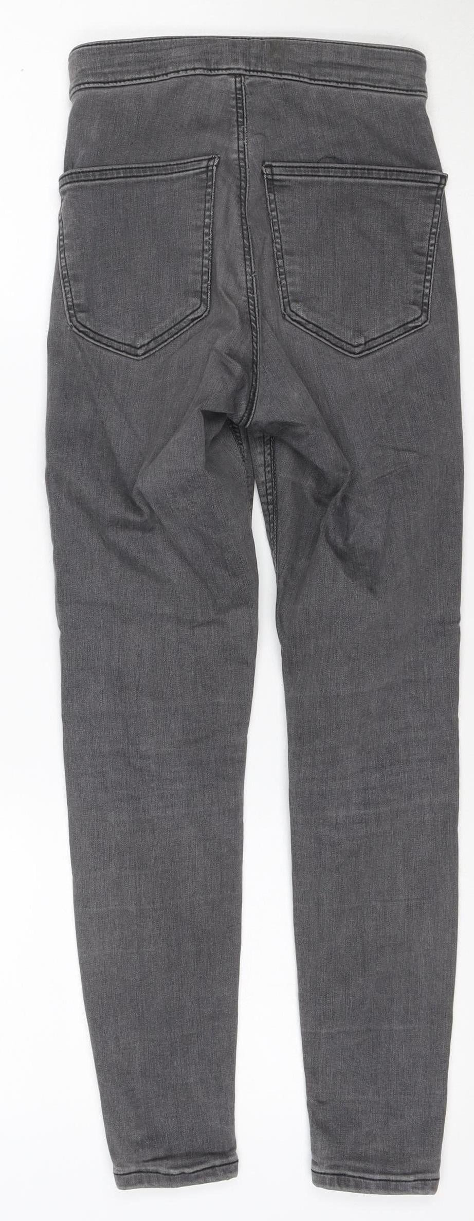 Topshop Moto Women’s Grey Skinny Jeans W25 L28 UK 6 Stretch