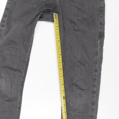 Topshop Moto Women’s Grey Skinny Jeans W25 L28 UK 6 Stretch
