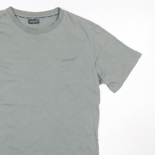 Bekkin Unisex Adults Grey M Basic Crew Neck Short Sleeve T-Shirt