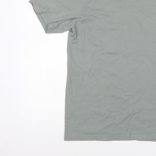 Bekkin Unisex Adults Grey M Basic Crew Neck Short Sleeve T-Shirt