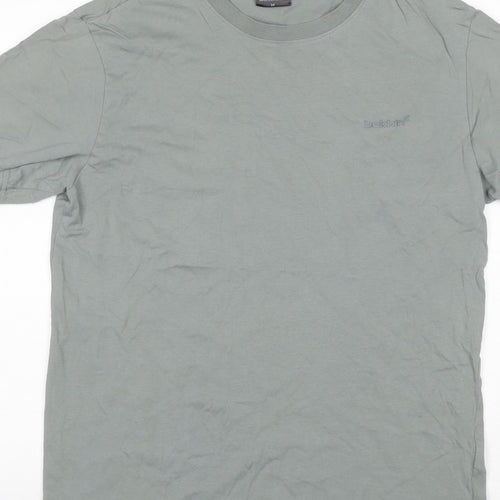 Bekkin Unisex Adults Grey M Basic Crew Neck Short Sleeve T-Shirt