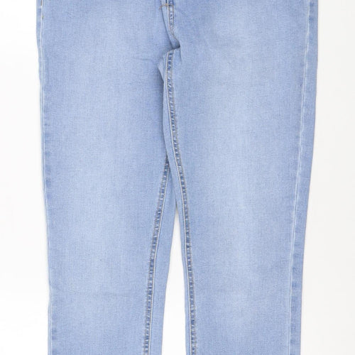 Denim Co Women Blue UK 14 High Rise Straight Stretch Jeans