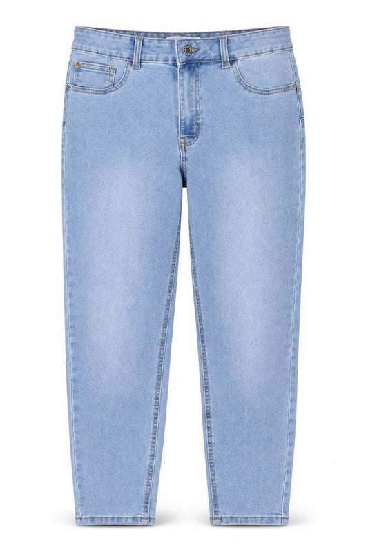 Denim Co Women Blue UK 14 High Rise Straight Stretch Jeans