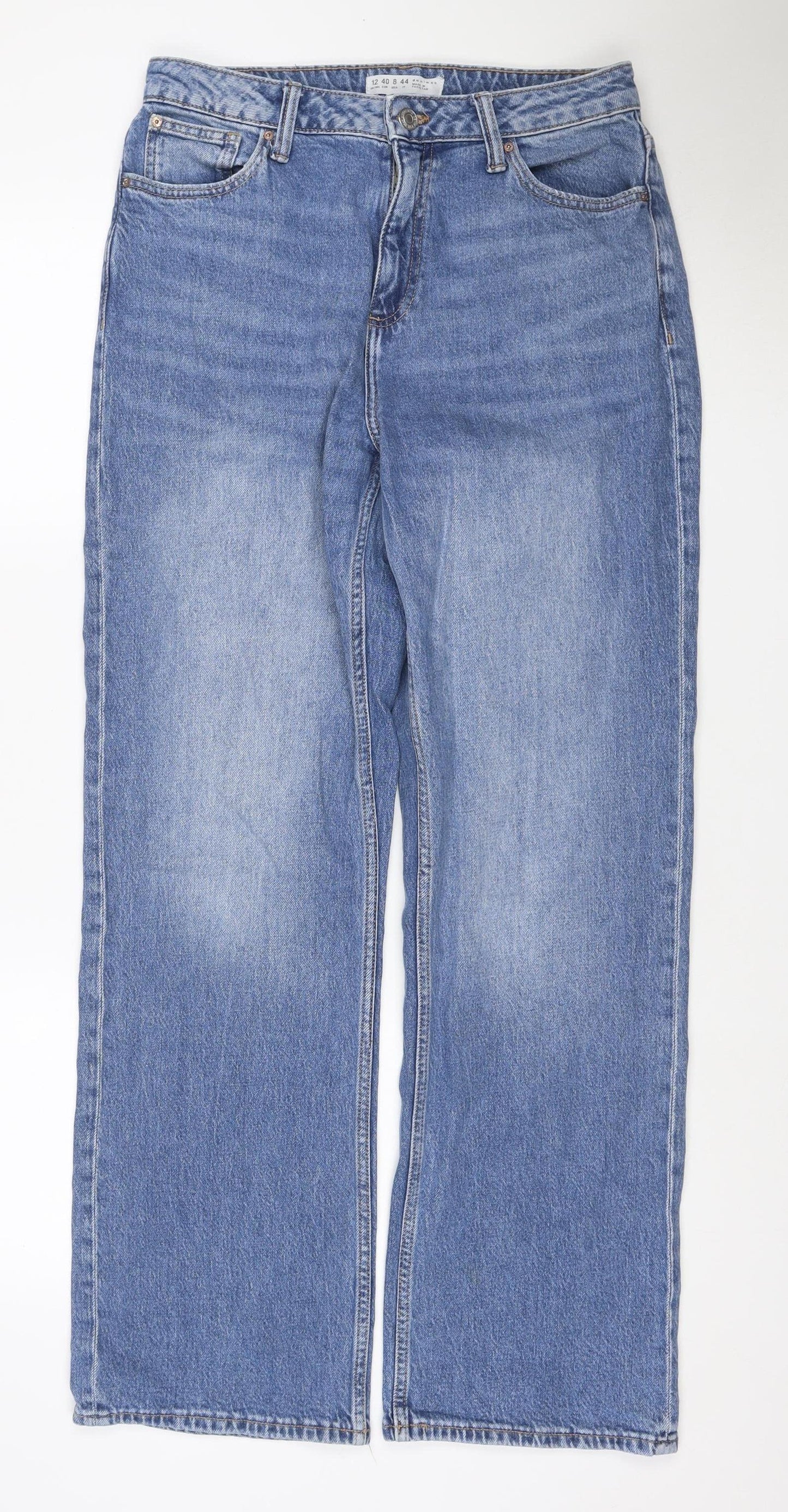 Denim Co. Women’s Blue UK 12 Bootcut Stretch Jeans Mid Rise