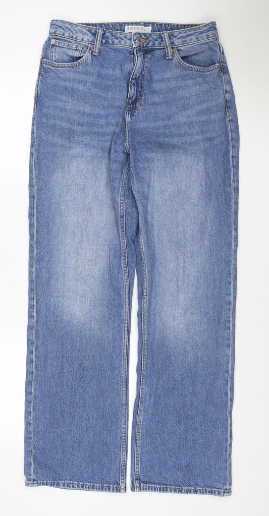 Denim Co. Women’s Blue UK 12 Bootcut Stretch Jeans Mid Rise