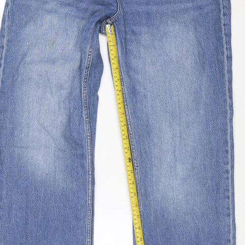 Denim Co. Women’s Blue UK 12 Bootcut Stretch Jeans Mid Rise
