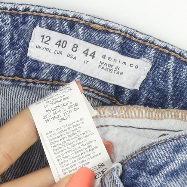 Denim Co. Women’s Blue UK 12 Bootcut Stretch Jeans Mid Rise
