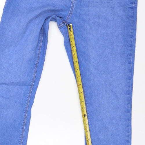 Primark Women Blue UK 14 Skinny Stretch Denim Jeans 5-Pocket