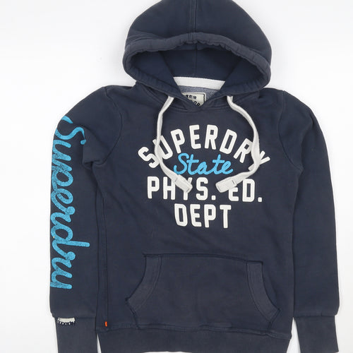 Superdry Teens Navy XXS Pullover Graphic Print Hoodie