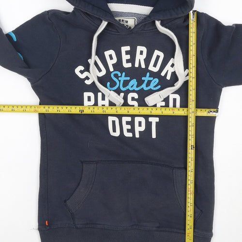 Superdry Teens Navy XXS Pullover Graphic Print Hoodie