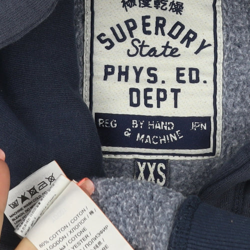 Superdry Teens Navy XXS Pullover Graphic Print Hoodie