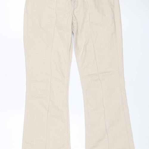 Denim Co. Women’s Beige UK 10 Mid Rise Bootcut Stretch Jeans