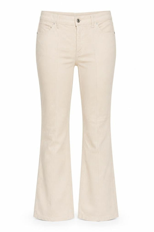 Denim Co. Women’s Beige UK 10 Mid Rise Bootcut Stretch Jeans